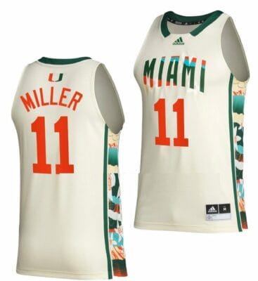 Jordan Miller Jersey Miami Hurricanes College Basketball White Honoring Black Excellence #11