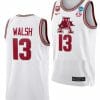 Jordan Walsh Jersey Arkansas Razorbacks College Basketball 2023 NCAA March Madness White #13