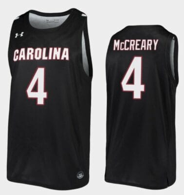 Jalyn McCreary Jersey South Carolina Gamecocks College Basketball Black Replica #4