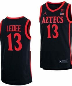 Jaedon LeDee Jersey San Diego State Aztecs College Basketball Black #13