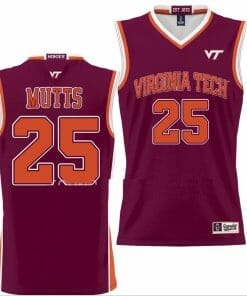 Justyn Mutts Jersey Virginia Tech Hokies College Basketball NIL Pick-A-Player Maroon #25