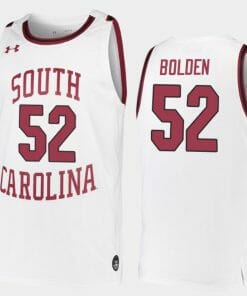 Jair Bolden Jersey South Carolina Gamecocks College Basketball White Replica #52