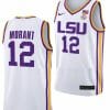 Ja Morant Jersey LSU Tigers College Basketball Limited White #12 4 Ja Morant Jersey LSU Tigers College Basketball Limited White #12