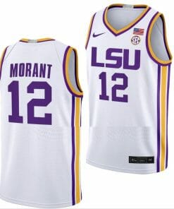 Ja Morant Jersey LSU Tigers College Basketball Limited White #12