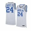 Jaime Jaquez Jr Jersey #24 UCLA Bruins NCAA College Basketball Jerseys White 3 Jaime Jaquez Jr Jersey #24 UCLA Bruins NCAA College Basketball Jerseys White