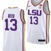 Jalen Reed Jersey LSU Tigers College Basketball Limited White #13