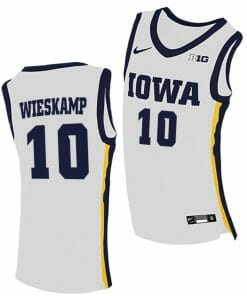 Joe Wieskamp Jersey Iowa Hawkeyes College Basketball White #10