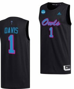 Johnell Davis Jersey FAU Owls College Basketball 2023 NCAA March Madness Black #1