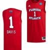 Johnell Davis Jersey FAU Owls College Basketball 2023 NCAA March Madness Red #1