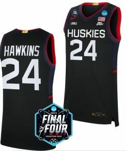 Jordan Hawkins Jersey UConn Huskies College Basketball 2023 NCAA Final Four Black #24