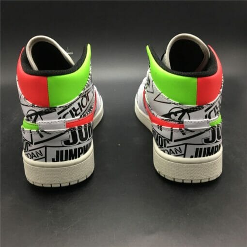 Air Jordan 1 Mid All Over Logos
