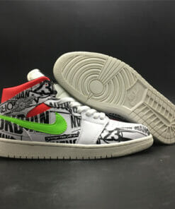 Air Jordan 1 Mid All Over Logos