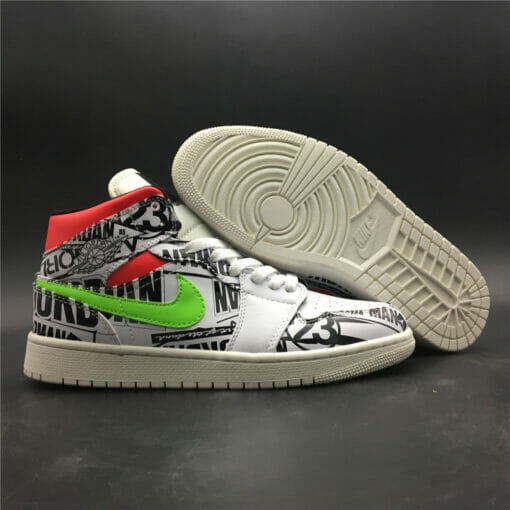 Air Jordan 1 Mid All Over Logos