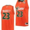Kameron McGusty Jersey Miami Hurricanes College Basketball Reverse Retro Orange #23 3 Kameron McGusty Jersey Miami Hurricanes College Basketball Reverse Retro Orange #23