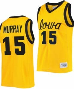 Keegan Murray Jersey Iowa Hawkeyes College Basketball Classic Gold #15