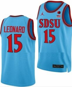 Kawhi Leonard Jersey San Diego State Aztecs College Basketball Blue Alternate #15