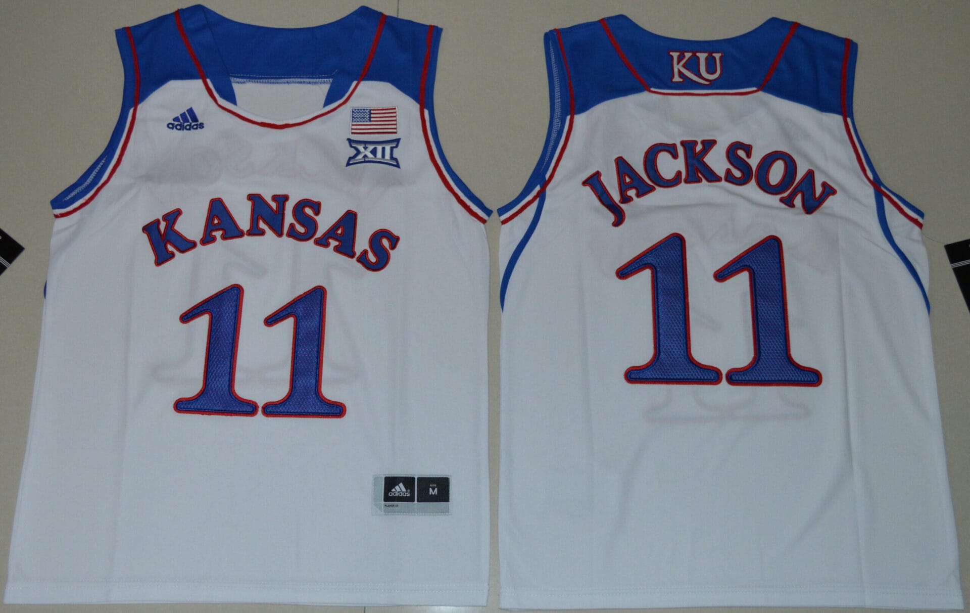 Kansas Jayhawks #11 Josh Jackson NCAA Basketball Jersey White 1 Kansas Jayhawks #11 Josh Jackson NCAA Basketball Jersey White