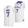 Kansas Jayhawks #7 Gradey Dick Jersey White College Basketball 2021-22 Jerseys
