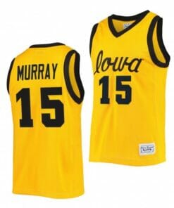 Keegan Murray Jersey #15 Iowa Hawkeyes Commemorative Classic Gold 2022 College Basketball
