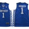 Kentucky Wildcats #1 Booker NCAA Basketball Jersey Blue