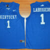 Kentucky Wildcats #1 Skal Labissiere NCAA Basketball Jersey Blue