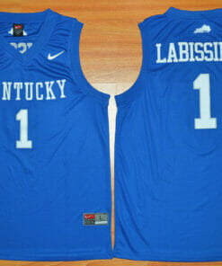 Kentucky Wildcats #1 Skal Labissiere NCAA Basketball Jersey Blue