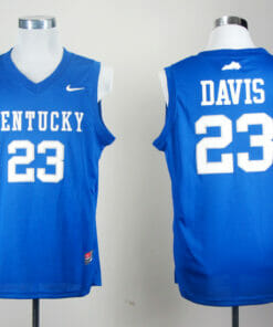 Kentucky Wildcats #23 Anthony Davis NCAA Basketball Jersey Blue