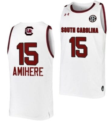 Laeticia Amihere Jersey South Carolina Gamecocks College Basketball White #15