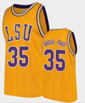 Mahmoud Abdul-Rauf Jersey LSU Tigers College Basketball Gold Replica #35