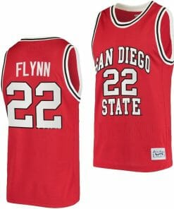Malachi Flynn Jersey San Diego State Aztecs College Basketball Red Retro #22