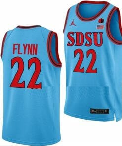 Malachi Flynn Jersey San Diego State Aztecs College Basketball Blue Alternate #22