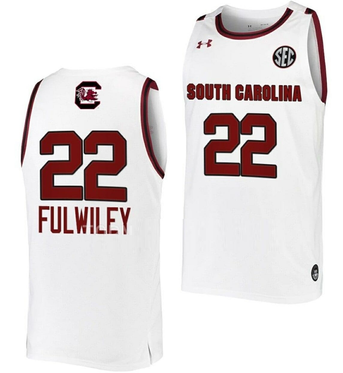 Milaysia Fulwiley Jersey South Carolina Gamecocks College Basketball White #22 1 Milaysia Fulwiley Jersey South Carolina Gamecocks College Basketball White #22