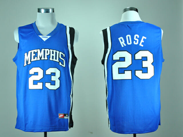 Memphis Tigers #23 Derrick Rose NCAA Basketball Jersey 1 Memphis Tigers #23 Derrick Rose NCAA Basketball Jersey