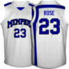 Memphis Tigers #23 Derrick Rose NCAA Basketball Jersey White 4 Memphis Tigers #23 Derrick Rose NCAA Basketball Jersey White
