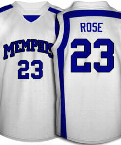 Memphis Tigers #23 Derrick Rose NCAA Basketball Jersey White