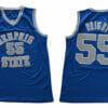 Memphis Tigers #55 Wright NCAA Basketball Jersey Blue