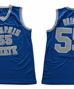 Memphis Tigers #55 Wright NCAA Basketball Jersey Blue