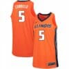 Men Fighting Illini #5 Andre Curbelo Jersey Orange High School Jerseys