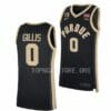 Men's #0 Mason Gillis Jersey Purdue Boilermakers College Basketball Jerseys Black 2022
