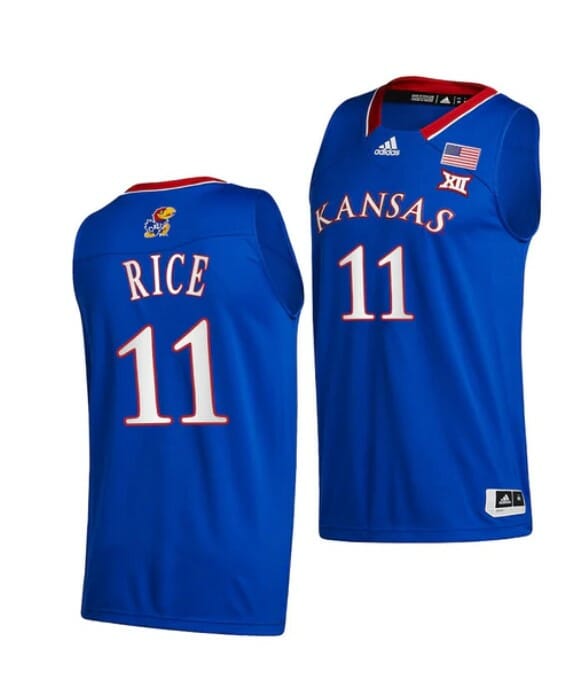 Men's #11 M.J. Rice Jersey Kansas Jayhawks College Basketball Jerseys Royal Throwback 6 Men's #11 M.J. Rice Jersey Kansas Jayhawks College Basketball Jerseys Royal Throwback