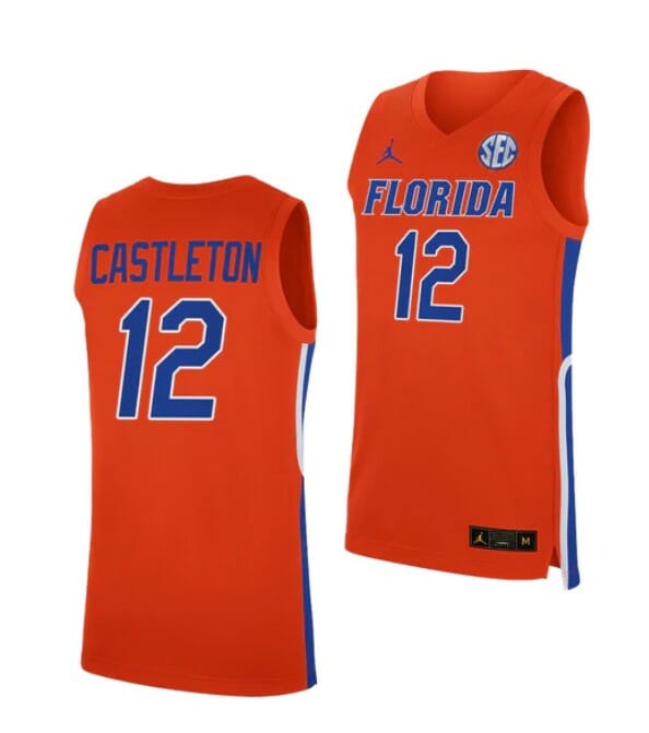 Men's #12 Colin Castleton Jersey Florida Gators College Basketball Jerseys Orange 6 Men's #12 Colin Castleton Jersey Florida Gators College Basketball Jerseys Orange