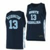 Men's #13 Jalen Washington Jersey North Carolina Tar Heels College Basketball Jerseys Navy