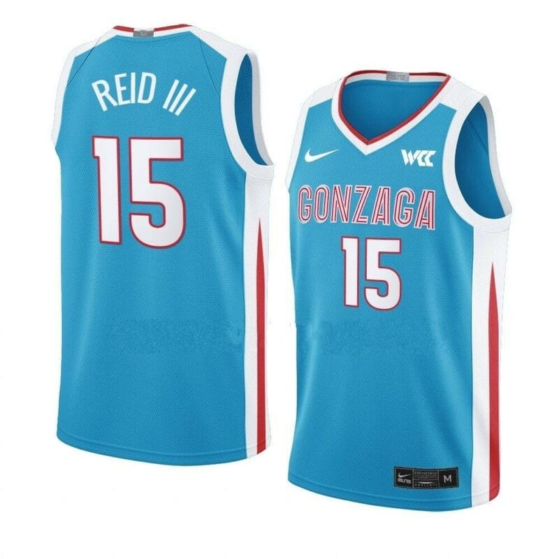 Men's #15 Efton Reid III Jersey Gonzaga Bulldogs College Basketball Jerseys Blue 6 Mens 15 Efton Reid III Jersey Gonzaga Bulldogs College Basketball Jerseys Blue 1