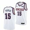Men's #15 Efton Reid III Jersey Gonzaga Bulldogs College Basketball Jerseys White