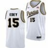 Men's #15 Zach Edey Jersey Purdue Boilermakers College Basketball Jerseys White Throwback