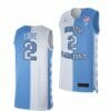 Men's #2 Caleb Love Jersey North Carolina Tar Heels College Basketball Jerseys Blue White