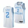 Men's #2 Caleb Love Jersey North Carolina Tar Heels College Basketball Jerseys White Elite 3 Men's #2 Caleb Love Jersey North Carolina Tar Heels College Basketball Jerseys White Elite