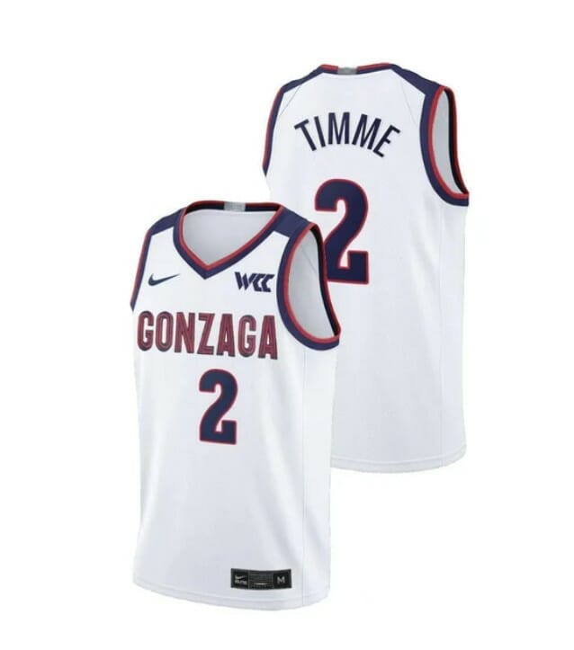 Men's #2 Drew Timme Jersey Gonzaga Bulldogs College Basketball Jerseys White 1 Men's #2 Drew Timme Jersey Gonzaga Bulldogs College Basketball Jerseys White