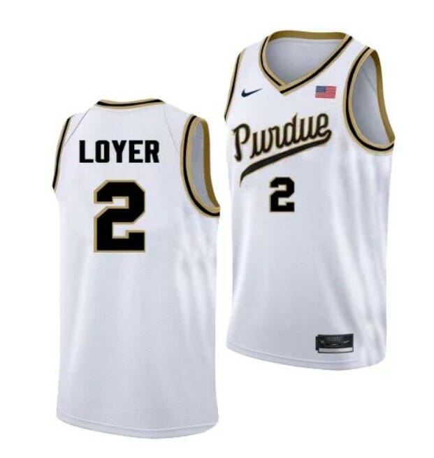 Men's #2 Fletcher Loyer Jersey Purdue Boilermakers College Basketball Jerseys Rick Mount Throwback with Name 6 Men's #2 Fletcher Loyer Jersey Purdue Boilermakers College Basketball Jerseys Rick Mount Throwback with Name