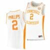 Men's #2 Julian Phillips Jersey Tennessee Volunteers College Basketball Jerseys White